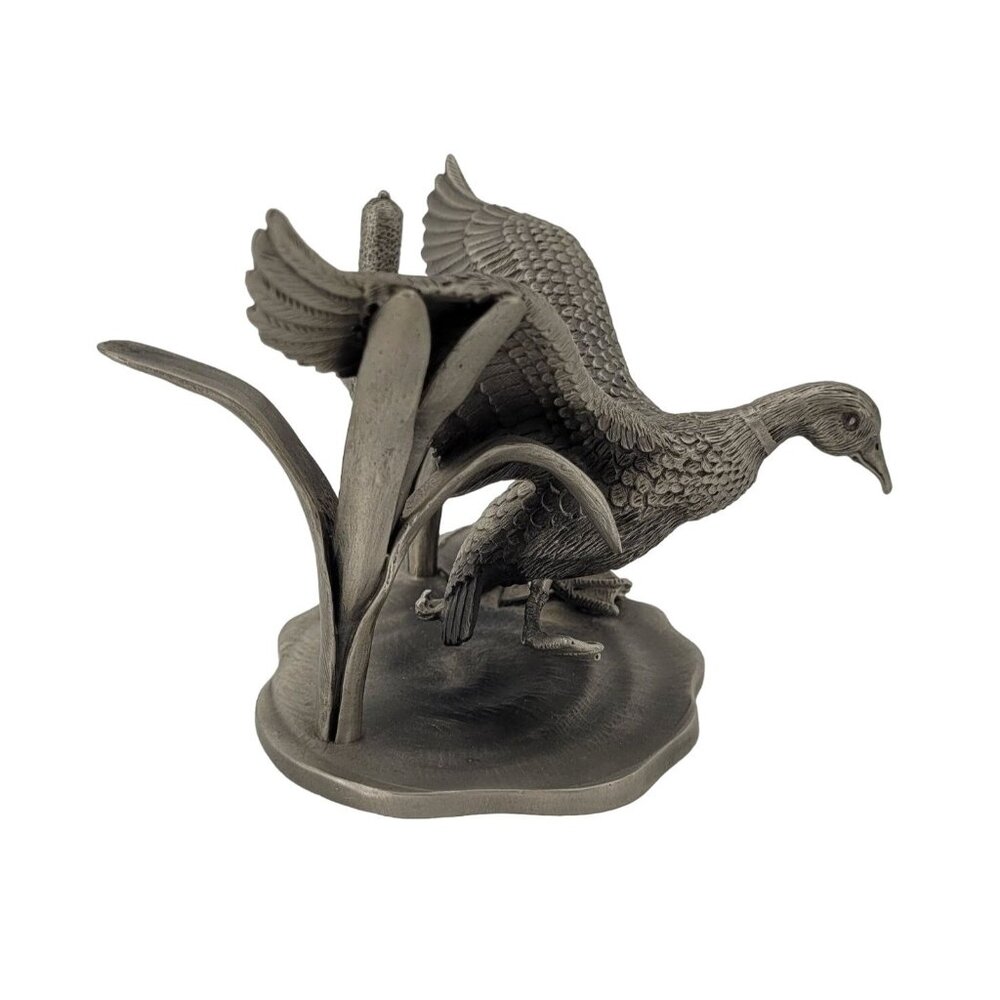 Mallard Duck Pewter Sculpture Limited Edition Signed H Wilson was Made in the US